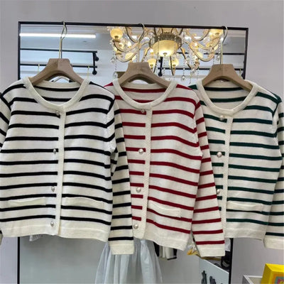 Brenda - Black Striped Jacket