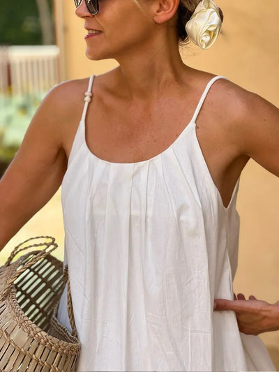 Gina - Loose dress with lace trim