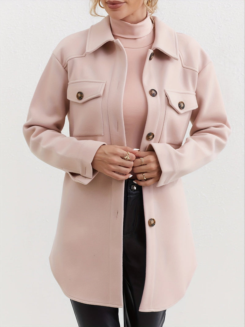 Elegant Women's Coat with Belt and Modern Design