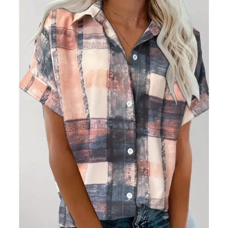 Helena - Floral Print Short Sleeve Top