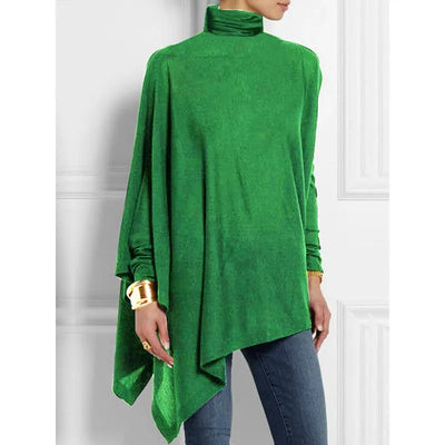 Delia - Asymmetrical high-neck t-shirts