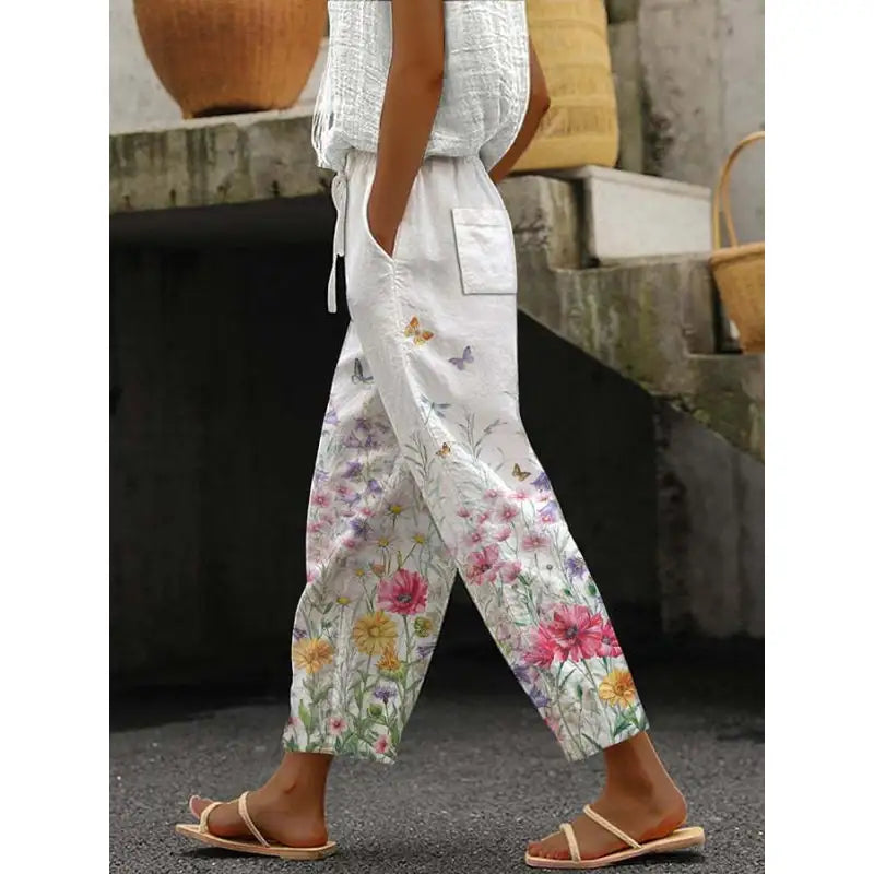 Lauren - Color Block Elastic Waist Pants