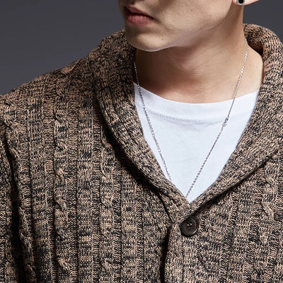 Men's Slim Fit Cardigan - High Quality Casual Style for Autumn