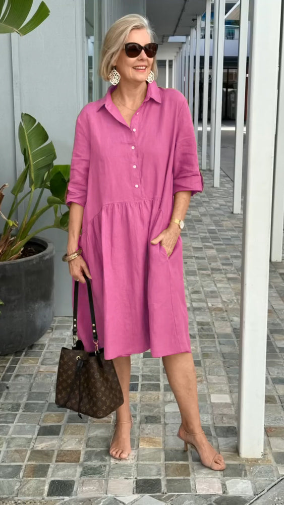 Leyre - New Casual Linen and Cotton Dress for Women