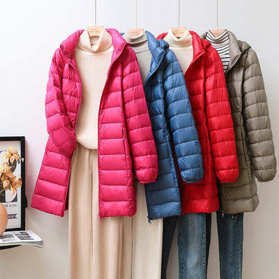 Women's Long Hooded Coat – Warm and Elegant for Any Occasion