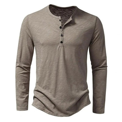 Men's long-sleeved shirt with a casual and modern style