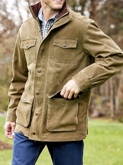 Stylish Men's Hooded Coat - Ideal for All Seasons and Outdoor Activities