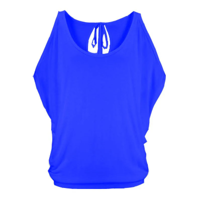 Camila - Blouse with open sleeves and round neck