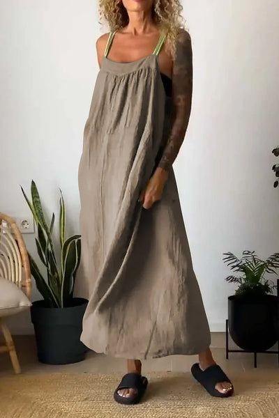Virginia - Casual loose dress with straps