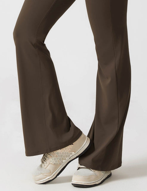 Elegant style V-back flared long jumpsuit