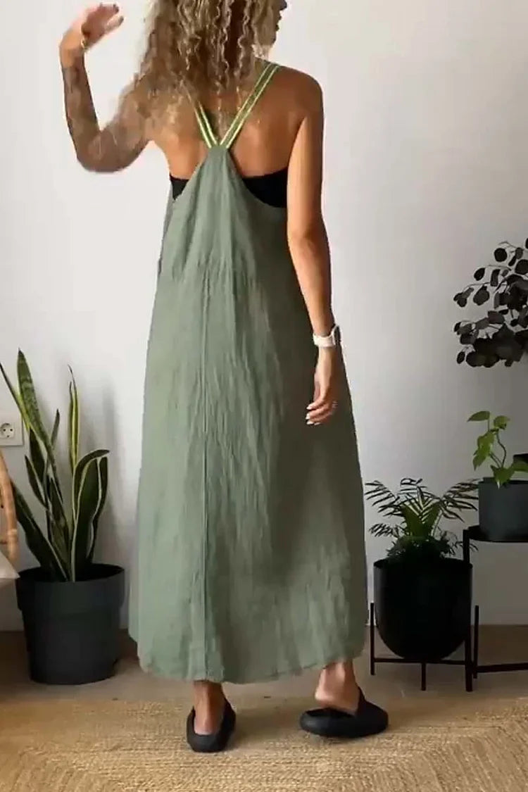 Virginia - Casual loose dress with straps