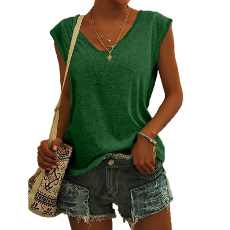 Emma - V-neck knit top