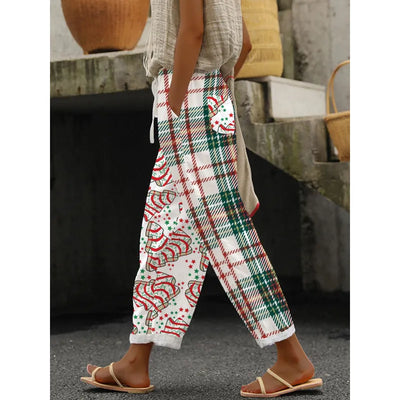 Lauren - Color Block Elastic Waist Pants