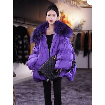 Women's Faux Fur Insulated Jacket – Warm and Stylish