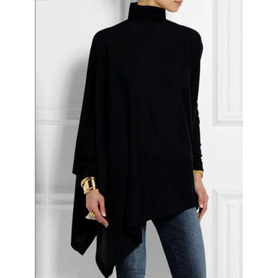 Delia - Asymmetrical high-neck t-shirts