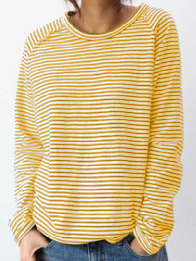 She - Striped Long Sleeve T-Shirt