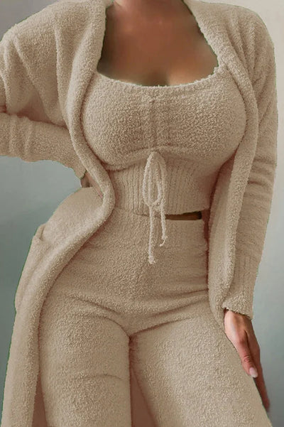 Cozy A La Mode 3-Piece Fleece Pajama Set