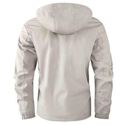 Men's mid-length jacket with hood, stylish and functional