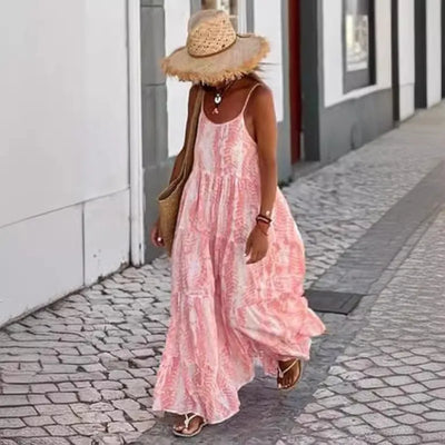 Victoria - Asymmetrical Printed Dress