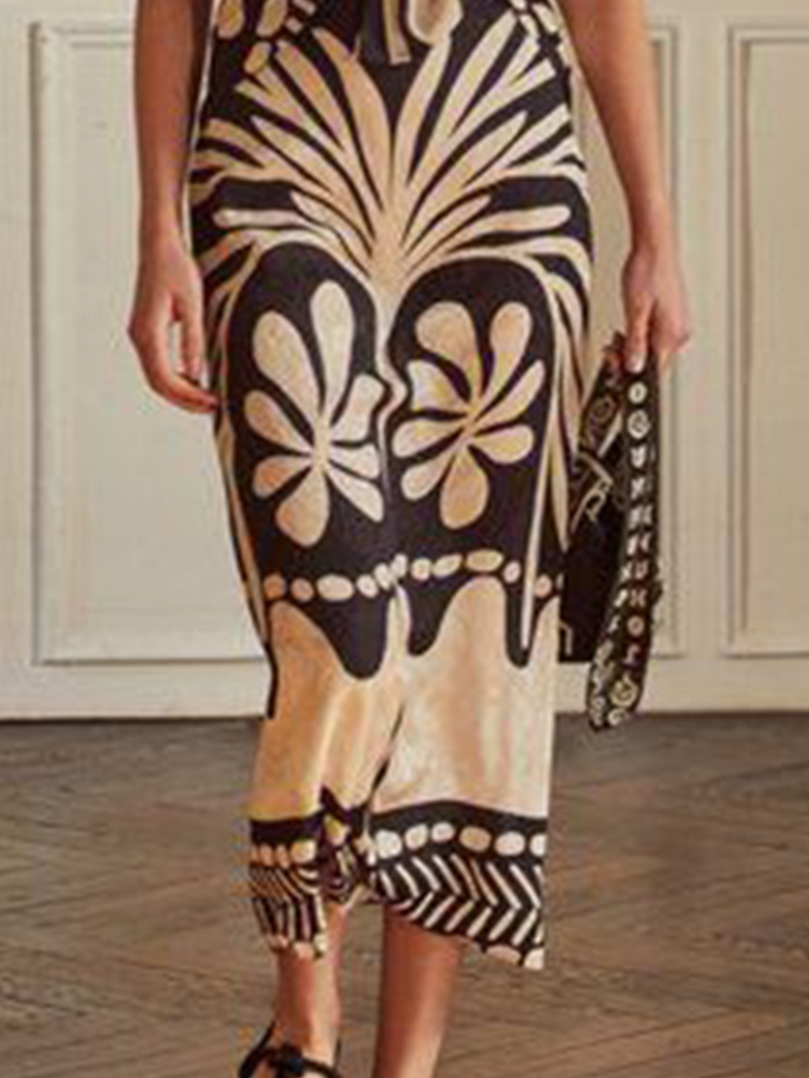 Erola - Floral print V-neck dress