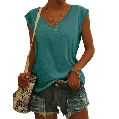 Emma - V-neck knit top