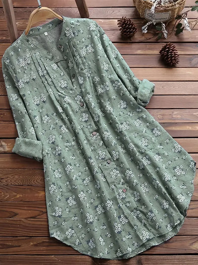 Helle - Shirt with delicate floral print