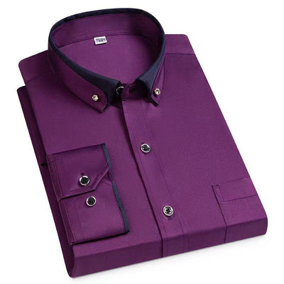 Formal and Elegant Long-Sleeved Shirt for Men