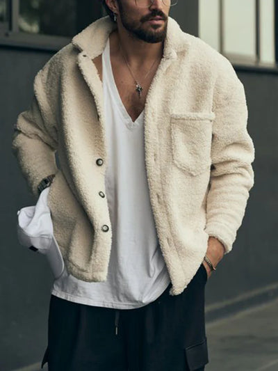 Men's Fleece Winter Jacket - Stylish and Lightweight for the Cold