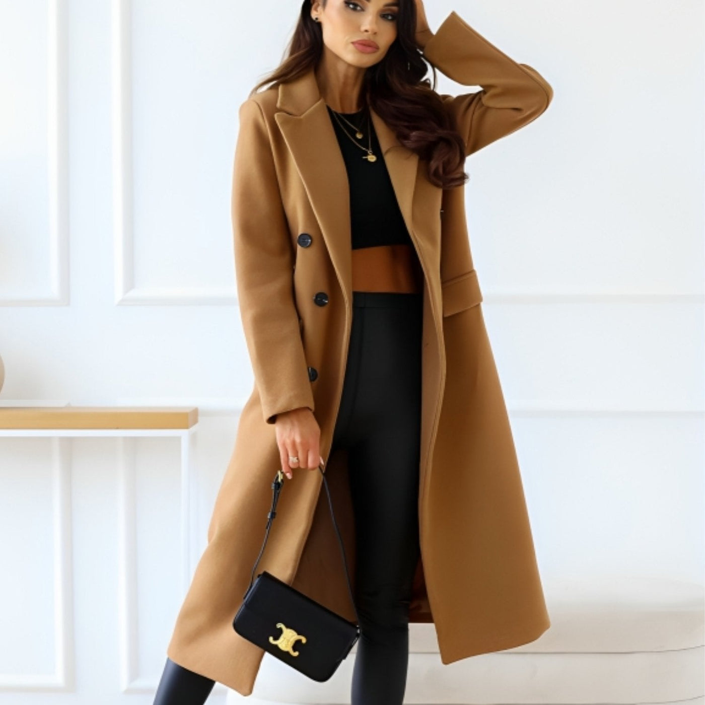 Elegant and cozy winter coat for women