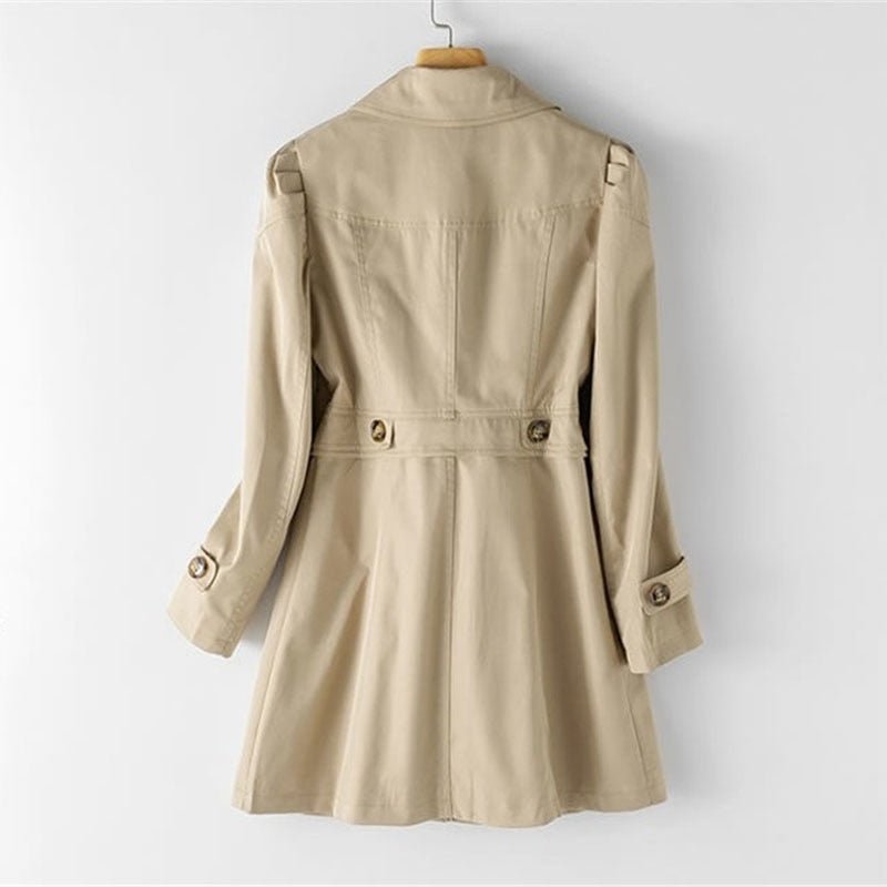 Women's lightweight trench coat with belt and elegant design