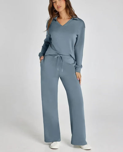 Women's 2-Piece Long Sleeve Casual Set – Relaxed and Comfortable Style