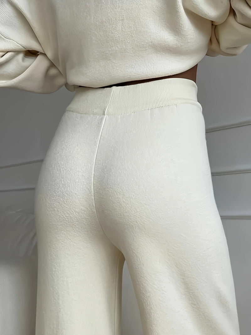 Women's Casual Turtleneck Sweater and Pants Set
