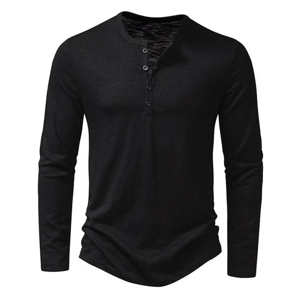 Men's long-sleeved shirt with a casual and modern style