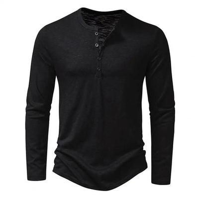 Men's long-sleeved shirt with a casual and modern style