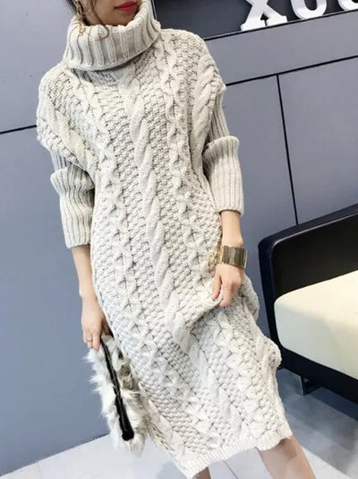 Women's Long Turtleneck Sweater – Warm Long Sleeve Sweater