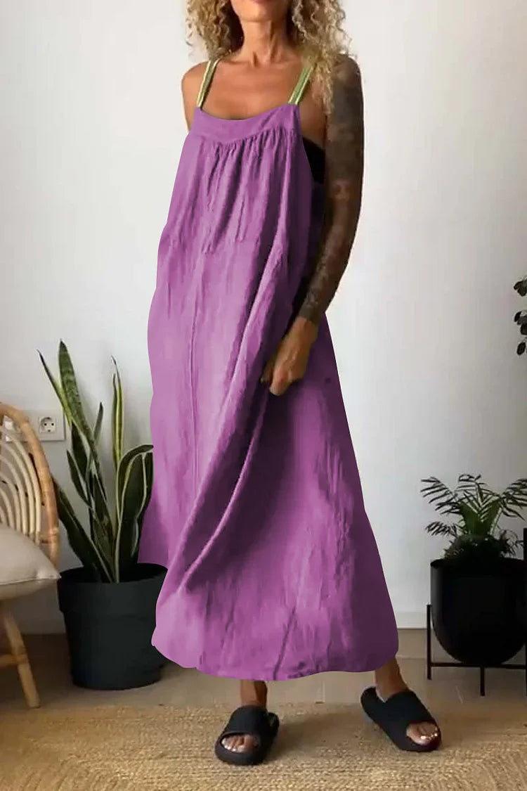 Virginia - Casual loose dress with straps