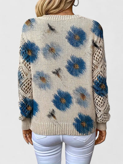 Aurélie | Elegant sweater with floral print