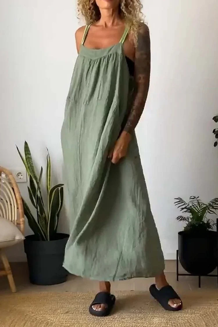 Virginia - Casual loose dress with straps