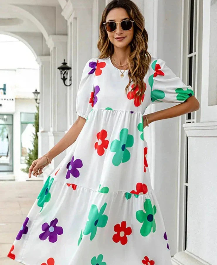 Karolina - Printed dress for summer