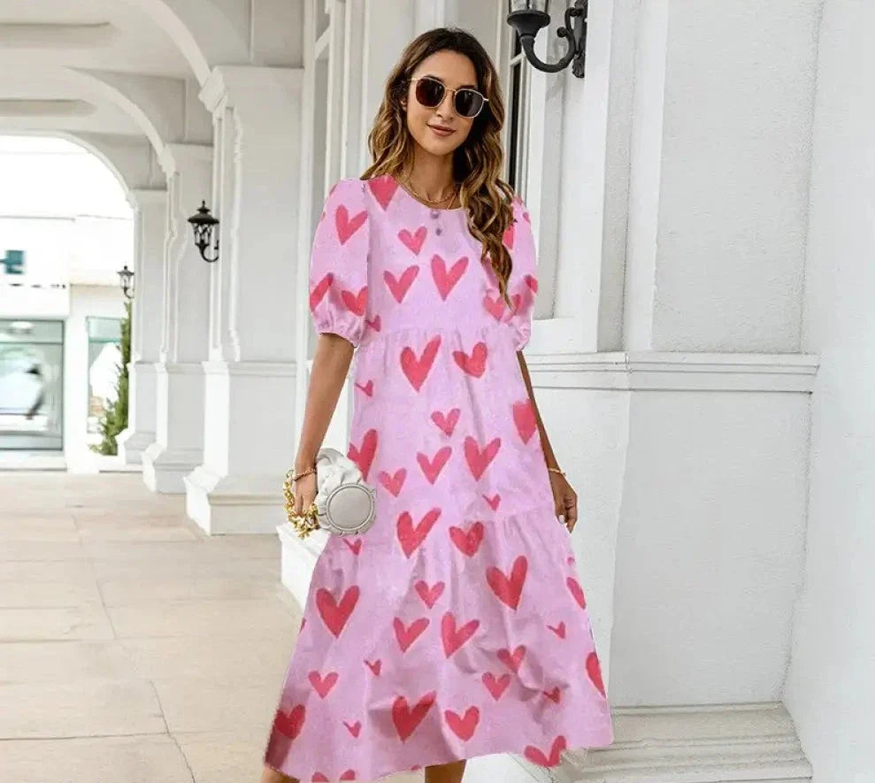 Karolina - Printed dress for summer