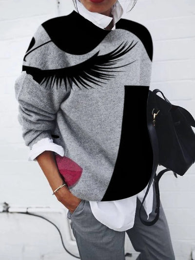 Lea - Casual Long Sleeve O-Neck T-Shirt