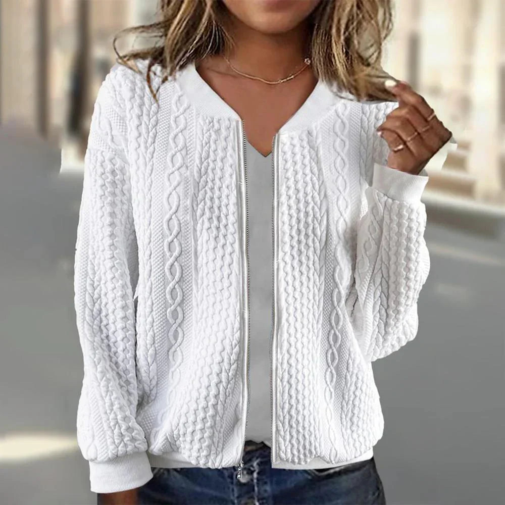 Laura - plain long-sleeved outerwear