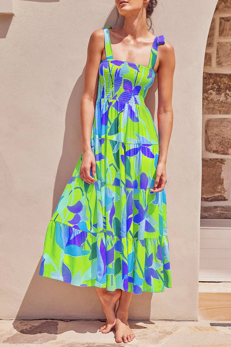 Miriam - Printed dresses with thin straps and polka dot patches on Fashion Street