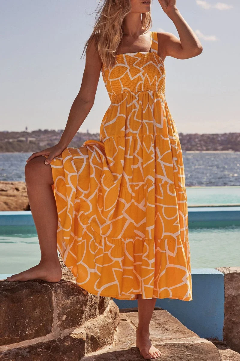 Miriam - Printed dresses with thin straps and polka dot patches on Fashion Street