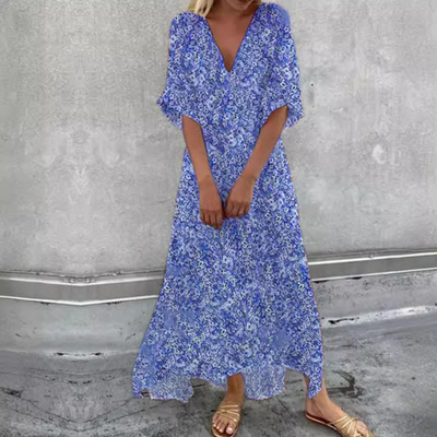 Elsa - Loose V-neck dress