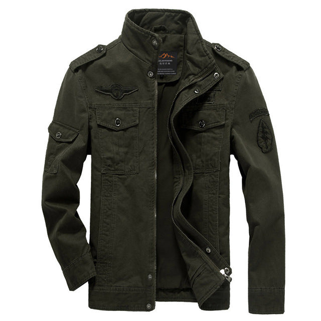 Men's slim fit military jacket