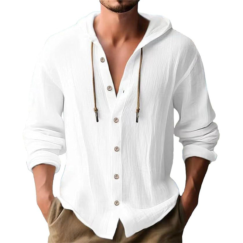 Iago - Men's casual solid-color shirt
