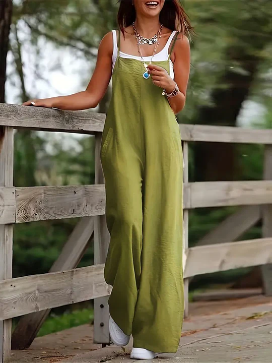 Capine - Sleeveless Summer Jumpsuit