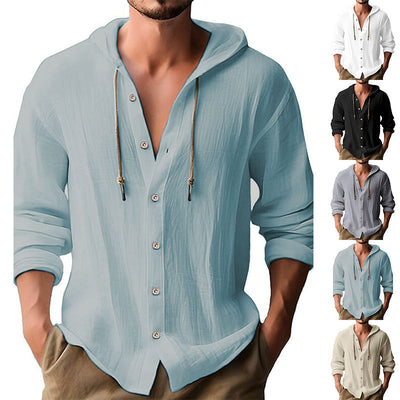 Iago - Men's casual solid-color shirt