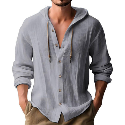 Iago - Men's casual solid-color shirt